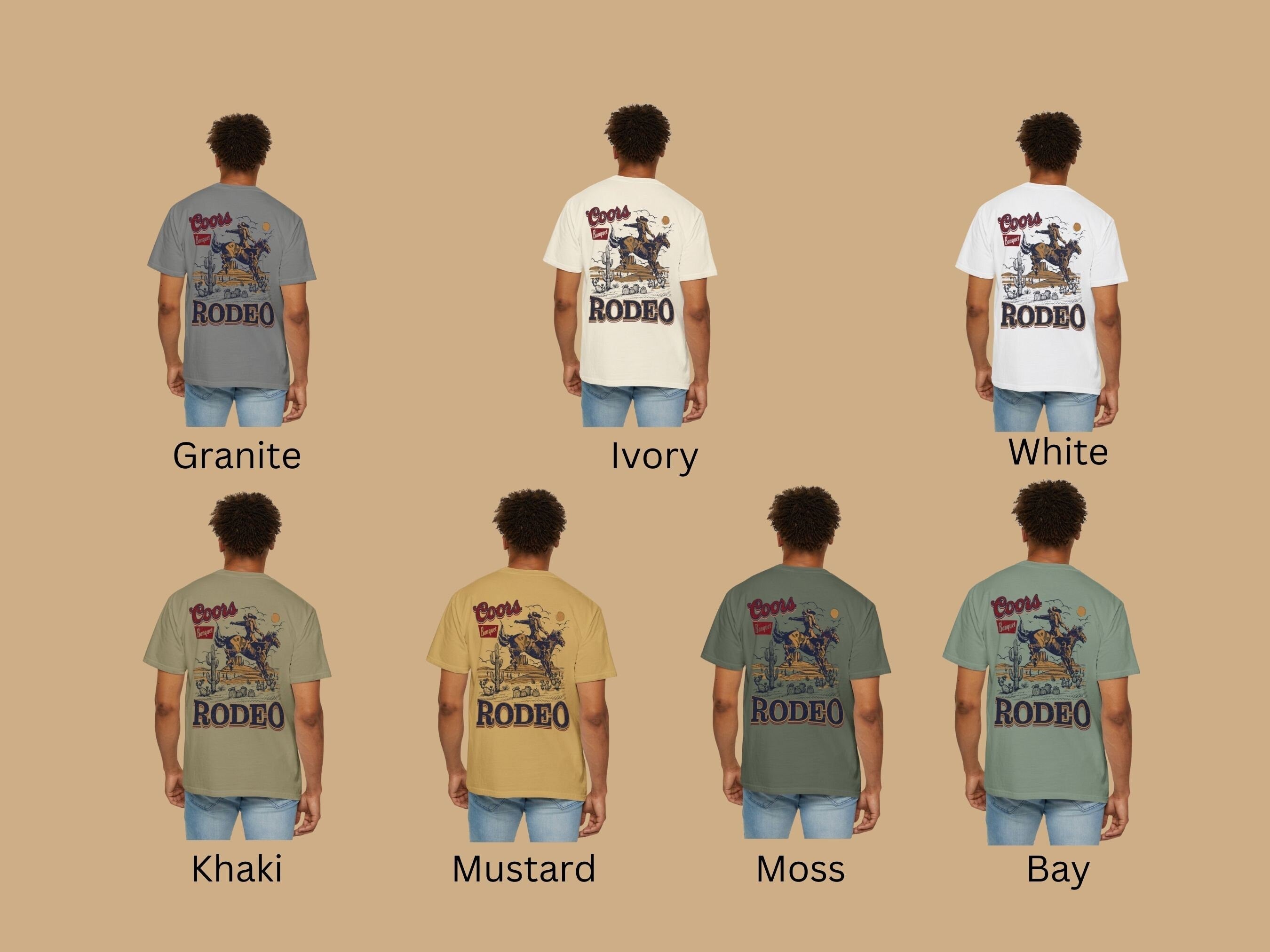 Coors Rodeo Cowboy Vintage T-shirt - Western Style for Men