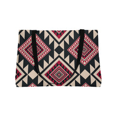 Red Aztec Weekender Tote Bag