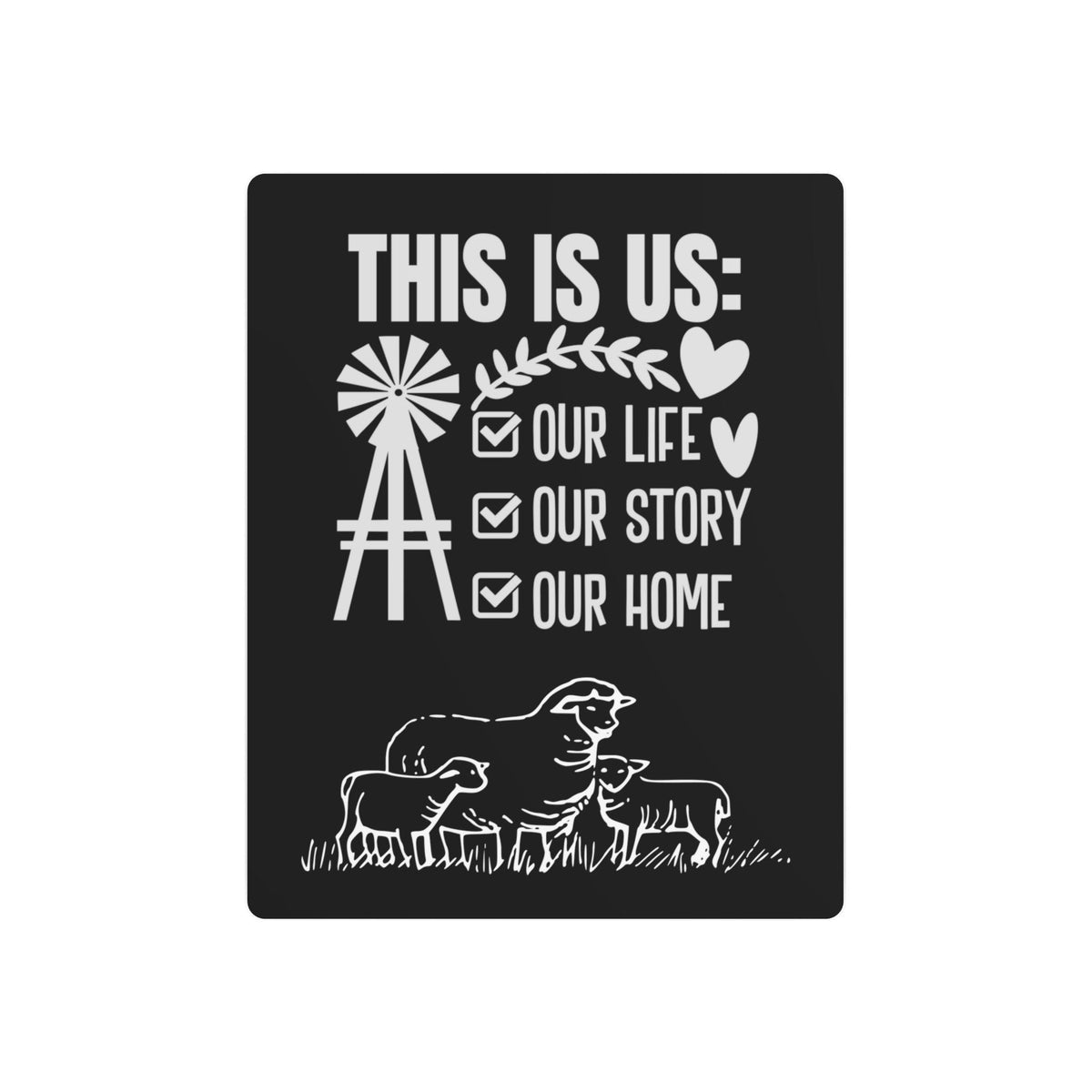 This is us Metal Art Sign