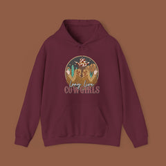 Long Live Cowgirls | Western Graphic Hoodie | Unisex Heavy Blend™ Hooded Sweatshirt | 6 Colours