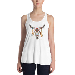 Women's Western Flowy Racerback Tank