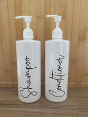 Shampoo and Conditioner dispenser set