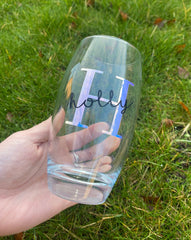 Personalised water glass