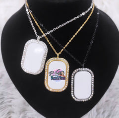 Bling Dog Tags Necklace