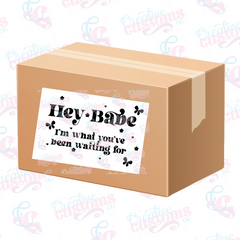 Hey Babe Printed Packaging Labels