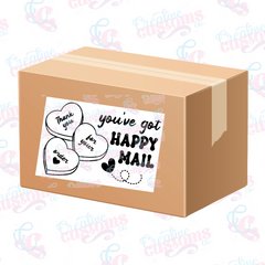 Happy Mail Printed Packaging Labels